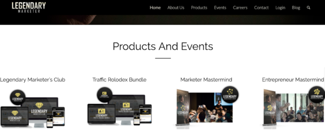 Legendary Marketer Training Products