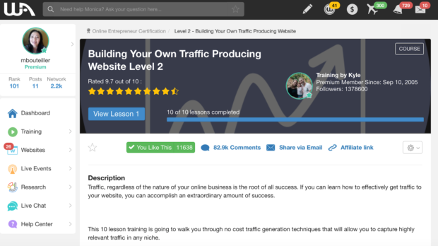 Lesson - Building Your Own Traffic Producing Website