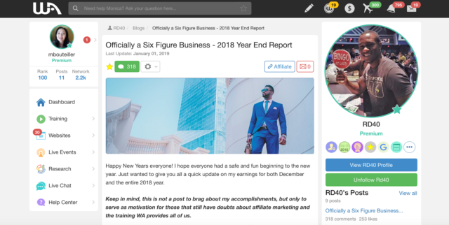 RD40 Officially 1 Six Figure Business 2018