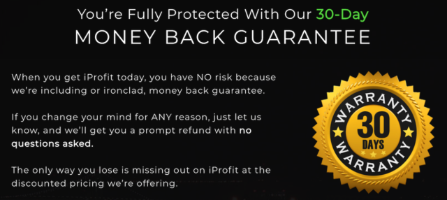 30 Day Money Back Guarantee