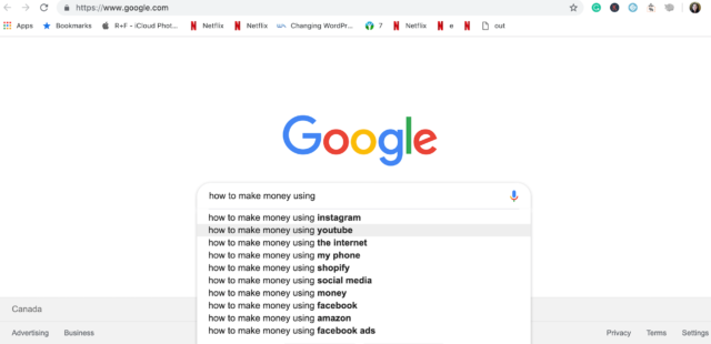 Enter How To Make Money on Google Search Engine