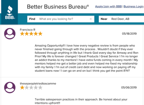 BBB Testimonials