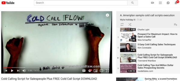 YouTube AmeriPlan Samples Cold Call Scripts Execution