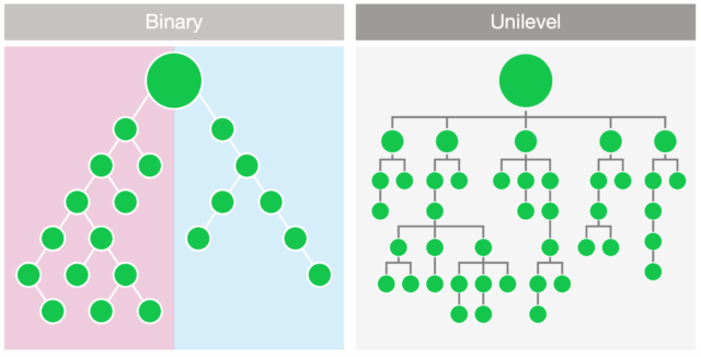 Binary and Unilevel MLM Structure