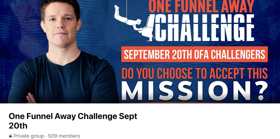 Inside One Funnel Away Challenge Facebook Page